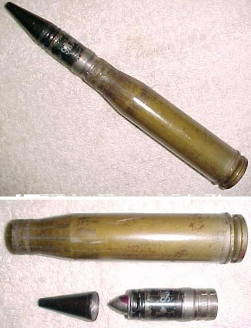 Russian 23mm AP Penetrator Tank Sub Cal. Cannon Shell - Click Image to Close